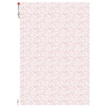 Petite Pink Roses Rice Paper Decoupage Sheet ~ Italy