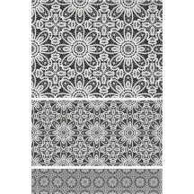 Tiled Floral Lace Rice Paper Decoupage Sheet ~ Italy
