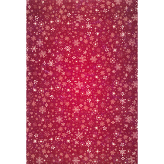 Burgundy Snowflakes Rice Paper Decoupage Sheet ~ Italy