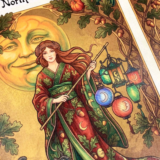 Art Nouveau Lantern Lady Halloween Rice Paper Decoupage Sheet ~ Italy