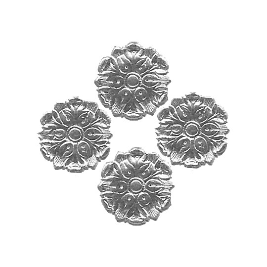 Silver Dresden Foil Medallions ~ 24