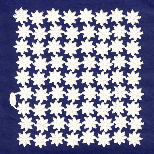 Medium White Paper Dresden Stars ~ 72