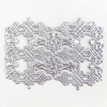 Silver Dresden Foil Celtic Flourishes  and Corners ~ 12