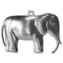 Extra Large Silver Dresden Elephant ~ 2