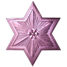 Extra Large Pink Dresden Foil Star or Halo ~ 1