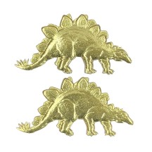 Extra Large Gold Dresden Foil Stegosaurus ~ 2