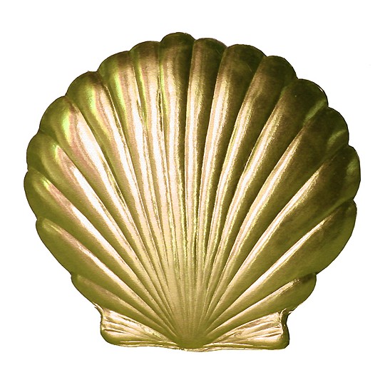 Extra Large Gold Dresden Scallop Sea Shell ~ 2