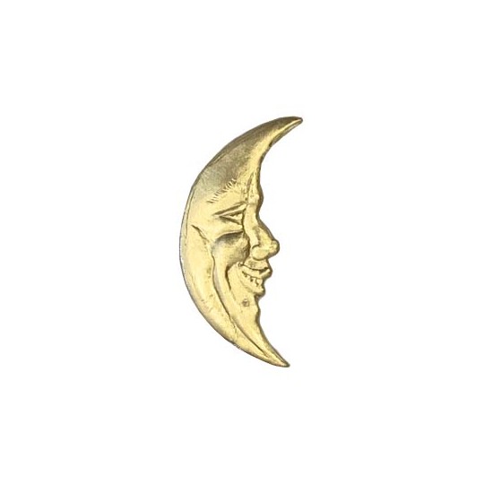 Gold Dresden Foil Smiling Moons ~ 23