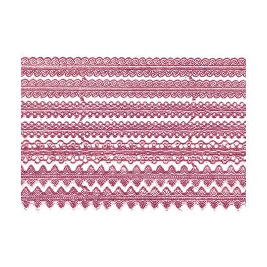 Assorted Pink Dresden Foil Trims