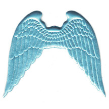 Large Light Blue Dresden Angel Wings ~ 2