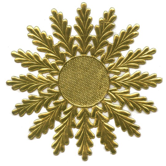 Large Gold Dresden Foil Medallions or Halo ~ 2