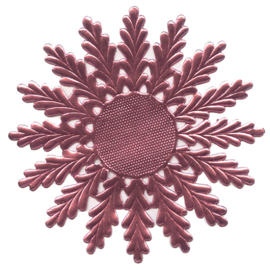 Large Pink Dresden Foil Medallions or Halo ~ 2