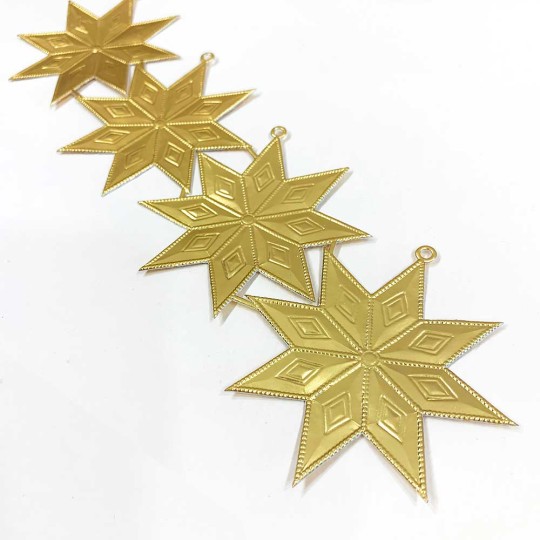 Gold Dresden Foil Diamond Stars ~ 4