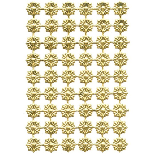 Gold Dresden Foil Star Medallions ~ 54