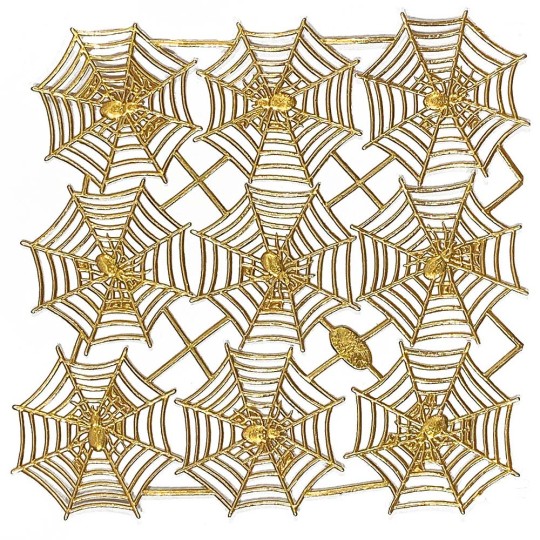 Antique Gold Dresden Spider Webs ~ 9