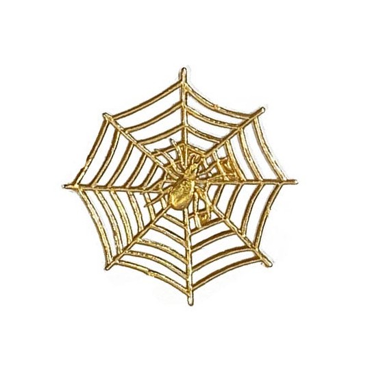 Antique Gold Dresden Spider Webs ~ 9