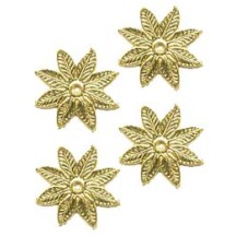 Gold Dresden Foil Halos or Medallions ~ 21