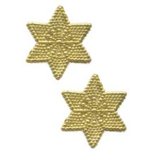 Gold Dresden Small Dot Victorian Stars ~ 20