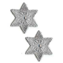 Silver Dresden Small Dot Victorian Stars ~ 20