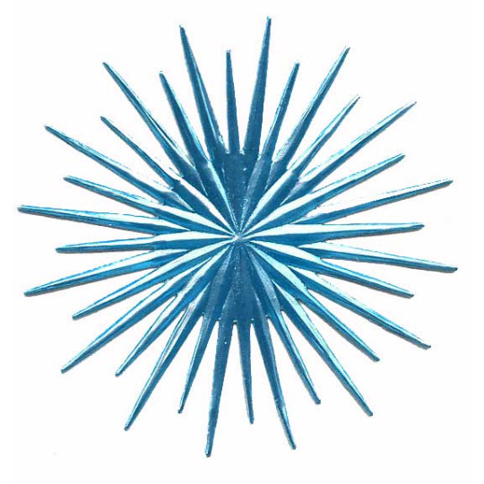 Celestial Light Blue Dresden Foil Halo ~ 2