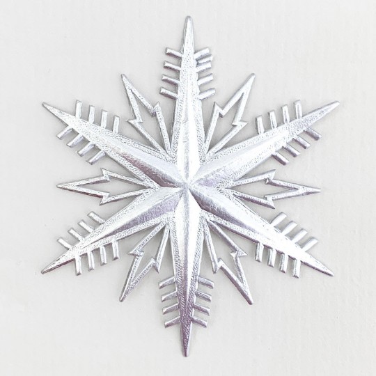 Classic Silver Dresden Foil Snowflakes ~ 2