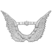 Silver Dresden Foil Angel Wings ~ 8
