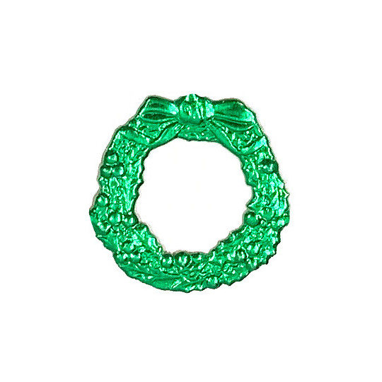Green Dresden Foil Christmas Wreaths ~ 9