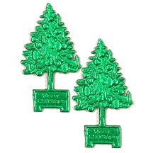 Green Dresden Foil Christmas Trees ~ 8