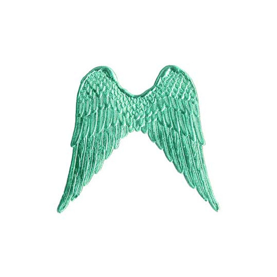 Large Aqua Dresden Foil Wings ~ 4