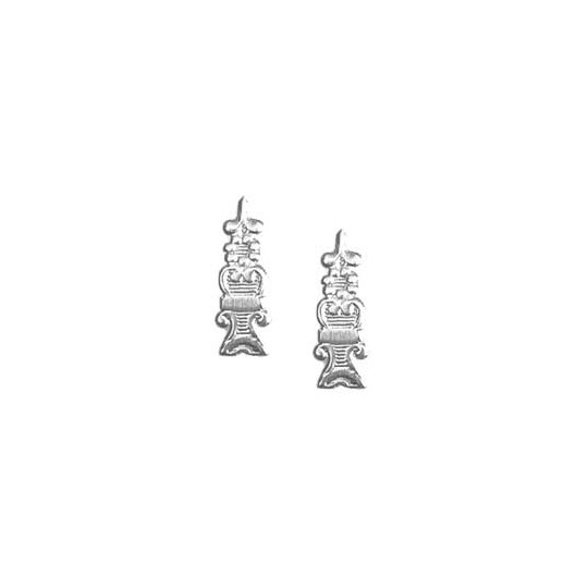 Silver Dresden Foil Fancy Embellishments ~ 24