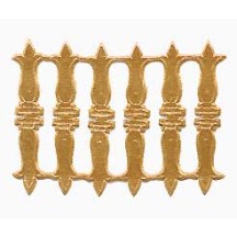 Antique Gold Dresden Foil Embellishments ~ 18