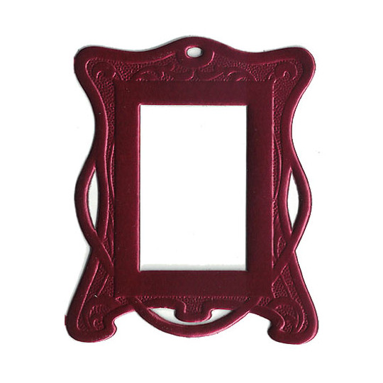 Burgundy Art Nouveau Dresden Foil Frames ~ 2