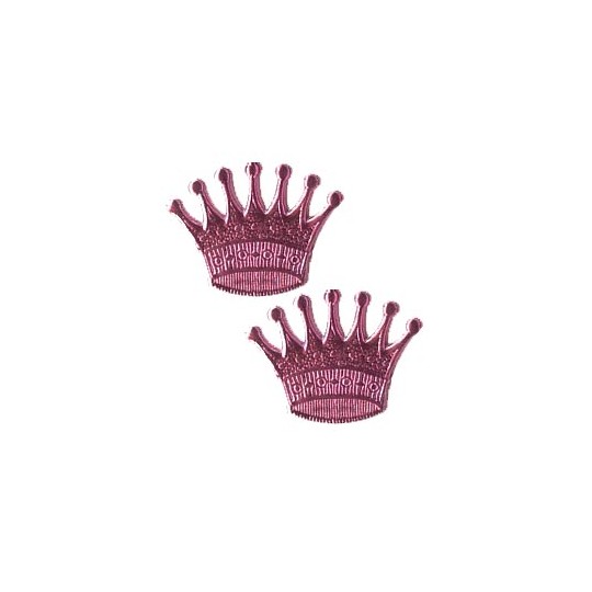 Pink Dresden Foil Crowns ~ 10