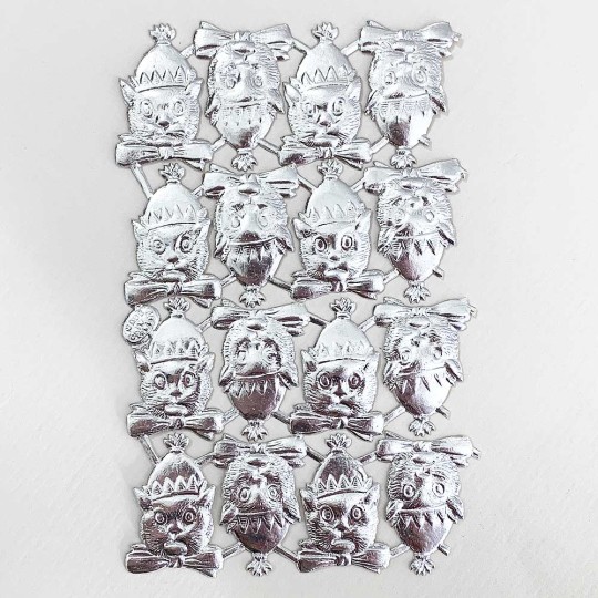 Silver Dresden Foil Party Cats ~ 16