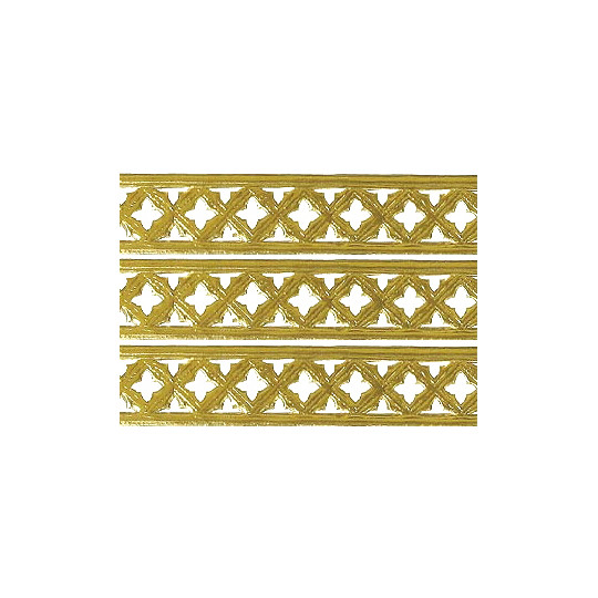 Gold Dresden Gothic Quadrofoil Trim ~ 1/2" wide