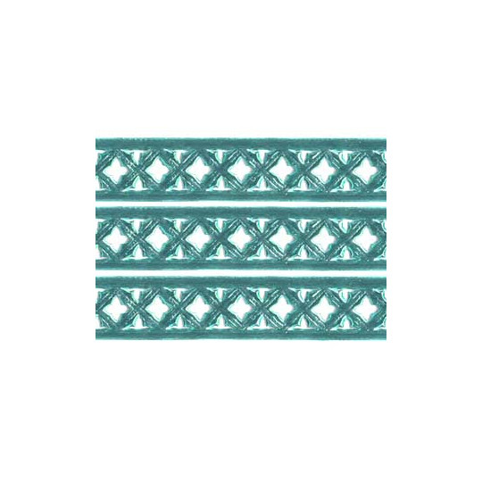 Aqua Dresden Gothic Quadrofoil Trim ~ 1/2" wide