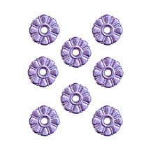 Light Purple Dresden Foil Button Medallions ~ 20