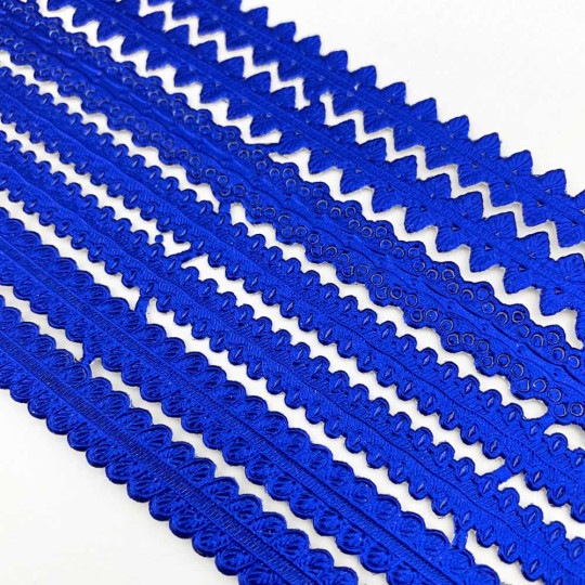 Assorted Dark Blue Dresden Foil Trims