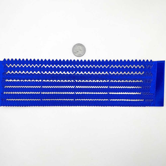 Assorted Dark Blue Dresden Foil Trims