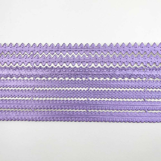 Assorted Light Purple Dresden Foil Trims