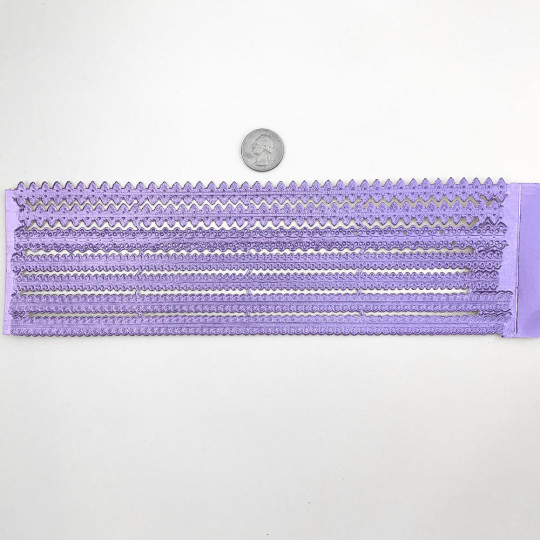 Assorted Light Purple Dresden Foil Trims