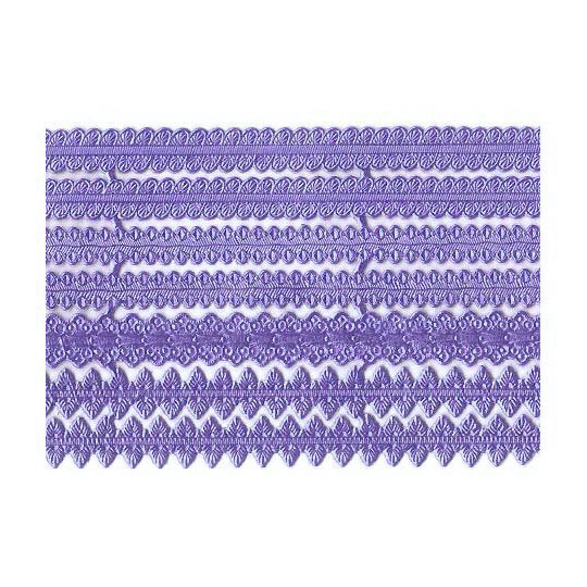 Assorted Light Purple Dresden Foil Trims