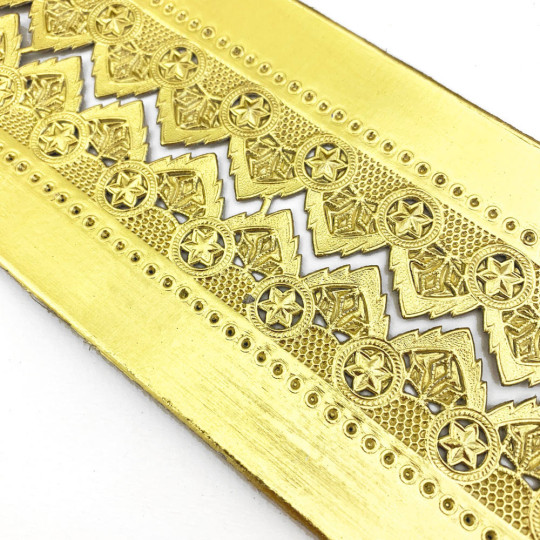 Gold Dresden Foil Fancy Star Borders