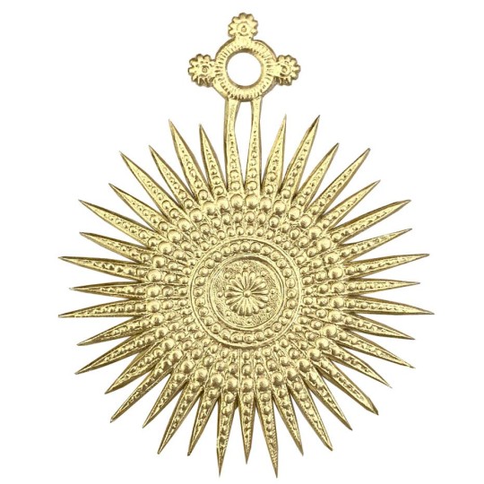 Large Gold Dresden Foil Fancy Filigree Star Ornaments ~ 8