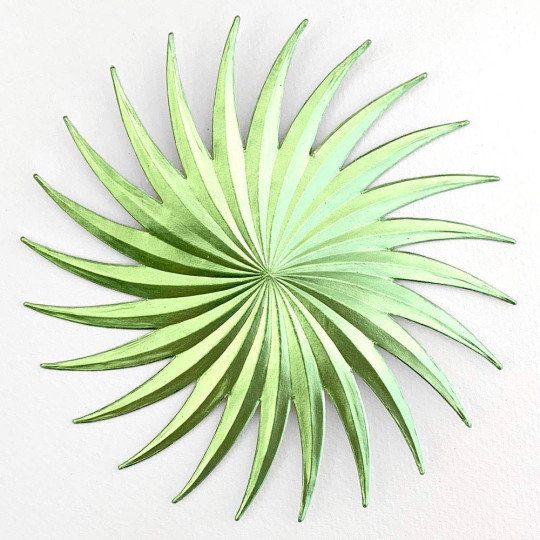 Extra Large Light Green Dresden Foil Comet or Halo ~ 1
