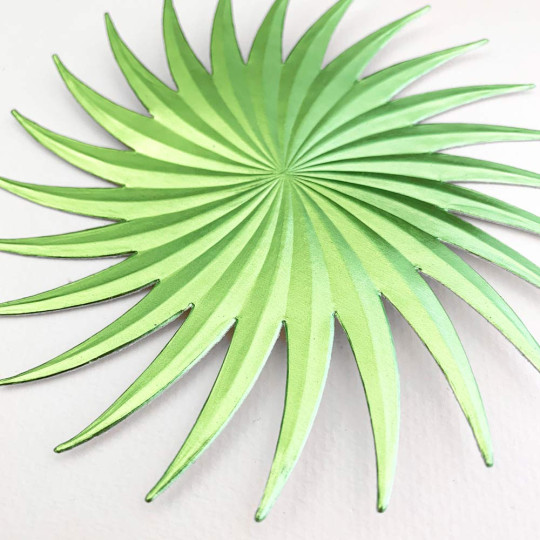 Extra Large Light Green Dresden Foil Comet or Halo ~ 1