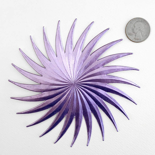 Extra Large Light Purple Dresden Foil Comet or Halo ~ 1