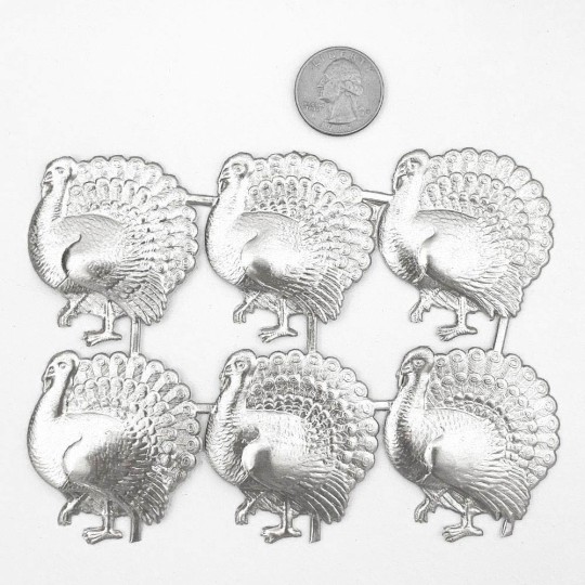 Silver Dresden Foil Turkeys ~ 6