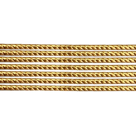 Super Petite Antique Gold Rope Twist Dresden Trim ~ 1/16" wide