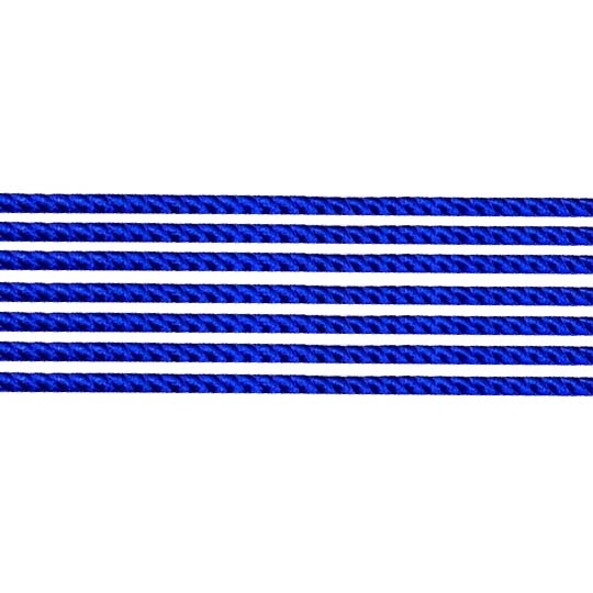 Super Petite Dark Blue Rope Twist Dresden Trim ~ 1/16" wide